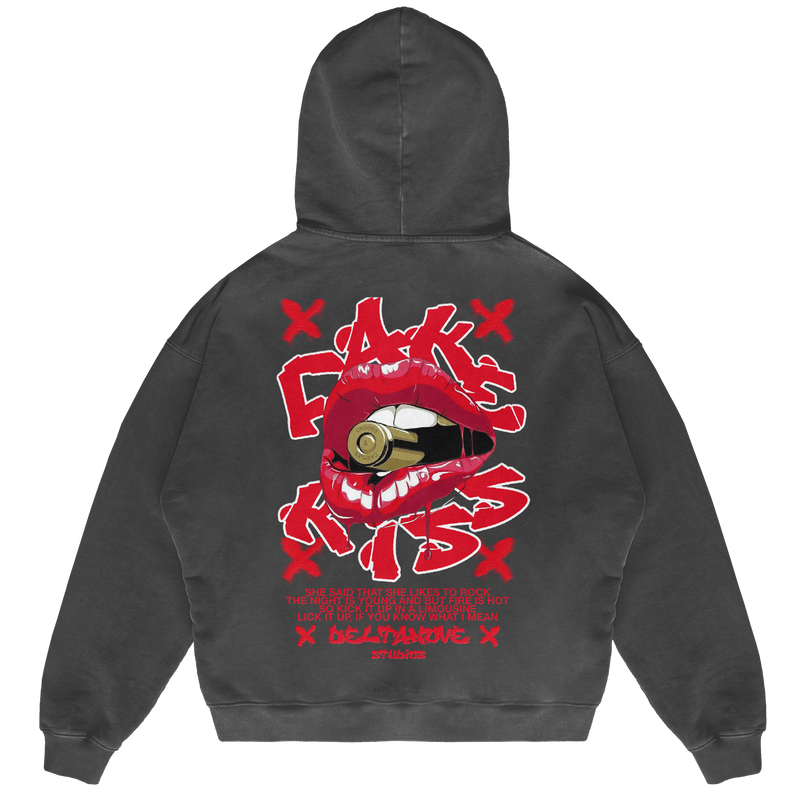 Felpa Hoodie Deltanove Fake Kiss