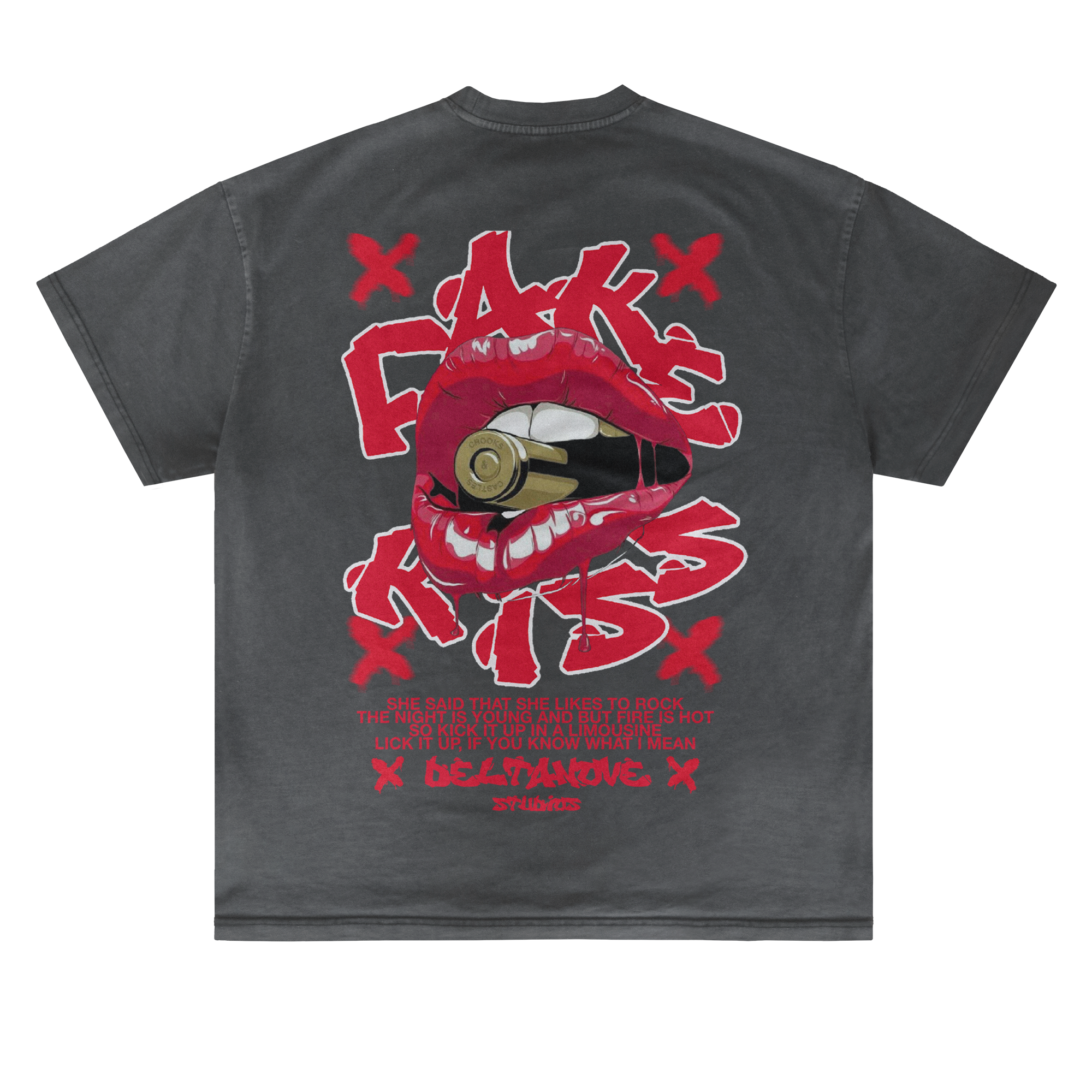T-shirt Deltanove Fake Kiss 24H EXPRESS SHIPMENT