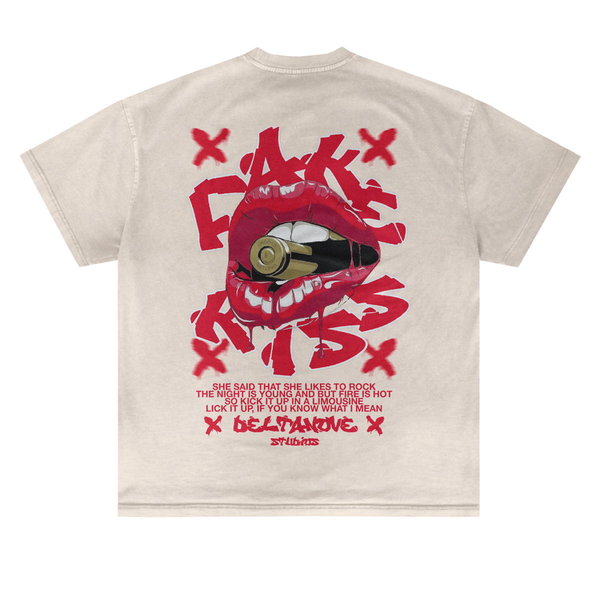 T-shirt Deltanove Fake Kiss