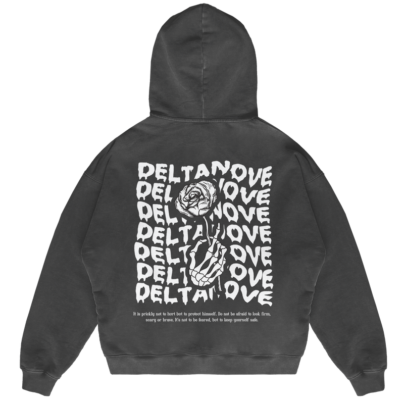 Felpa Hoodie Deltanove Flower