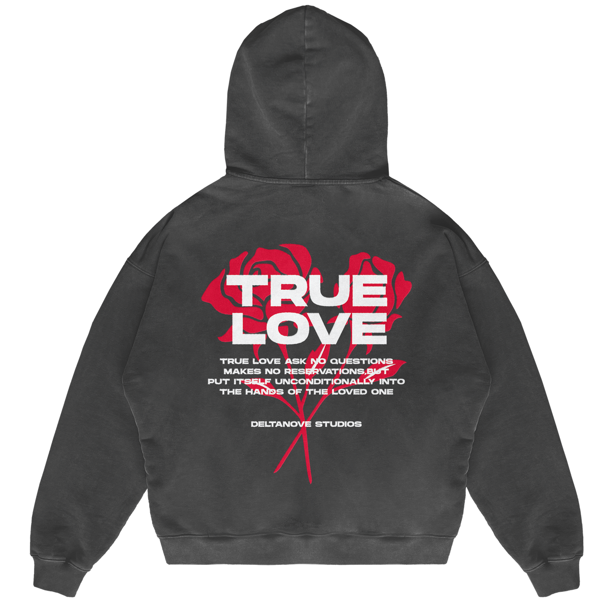 Felpa Hoodie Deltanove True Love 24H EXPRESS SHIPMENT - not for resale