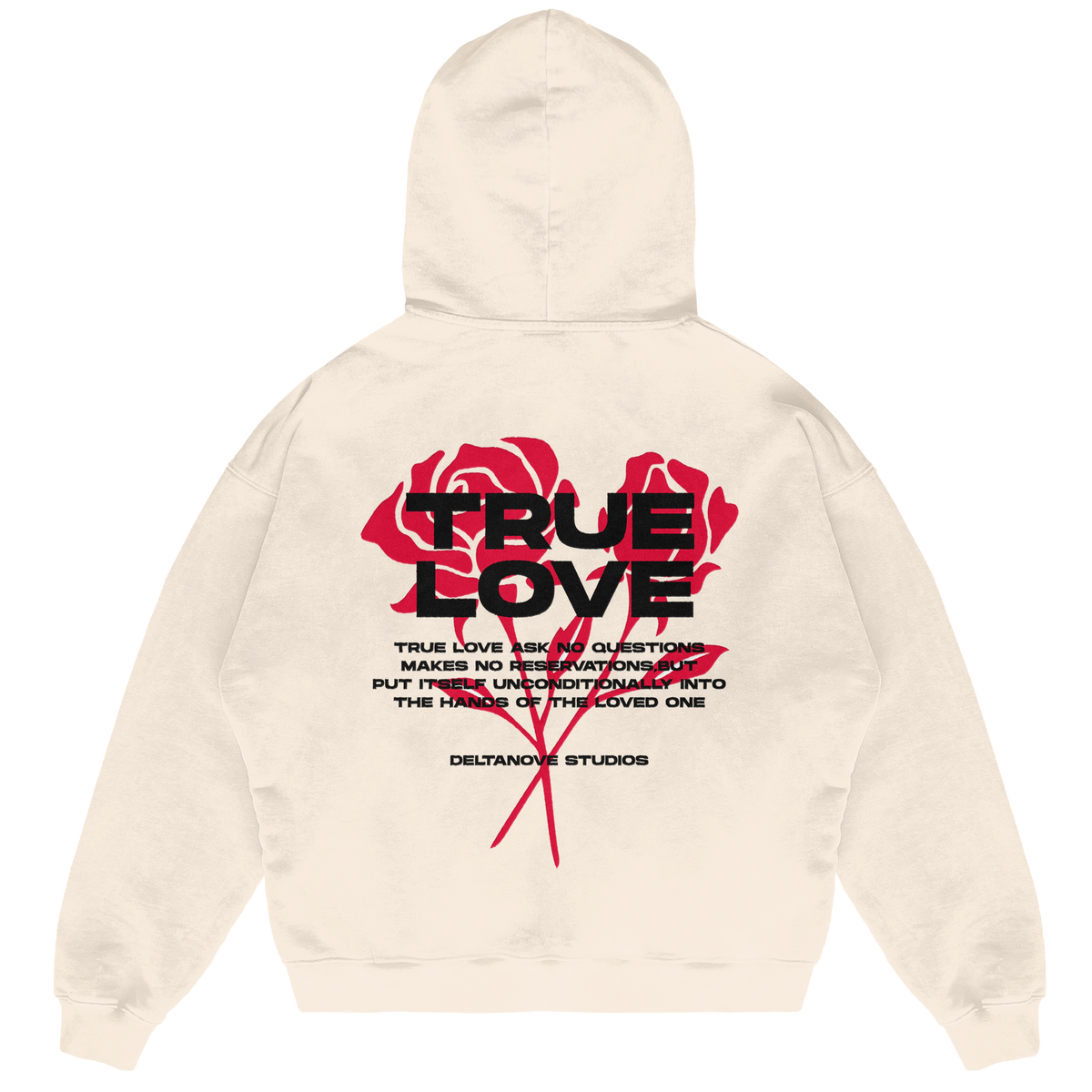Felpa Hoodie Deltanove True Love 24H EXPRESS SHIPMENT - not for resale