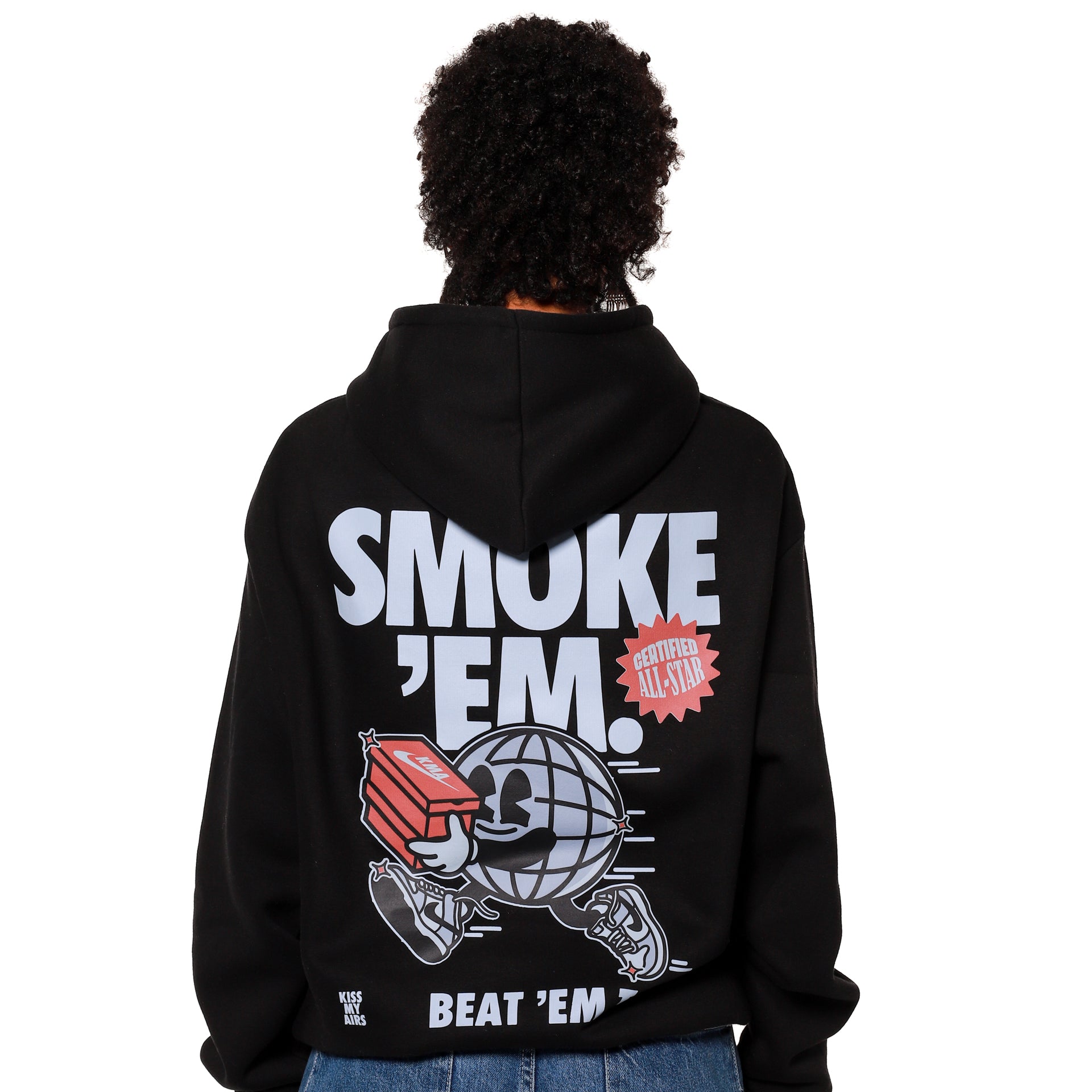 Felpa Hoodie KISS MY AIRS Smoke 'Em 24H Express Shipment - not for resale