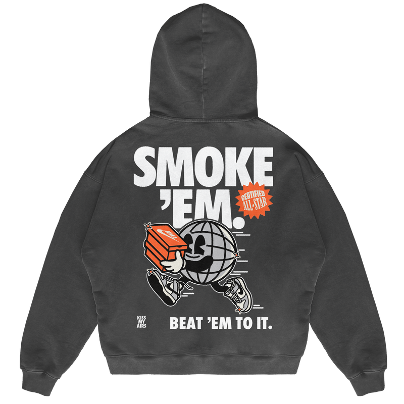 Felpa Hoodie Kiss My Airs Smoke 'Em