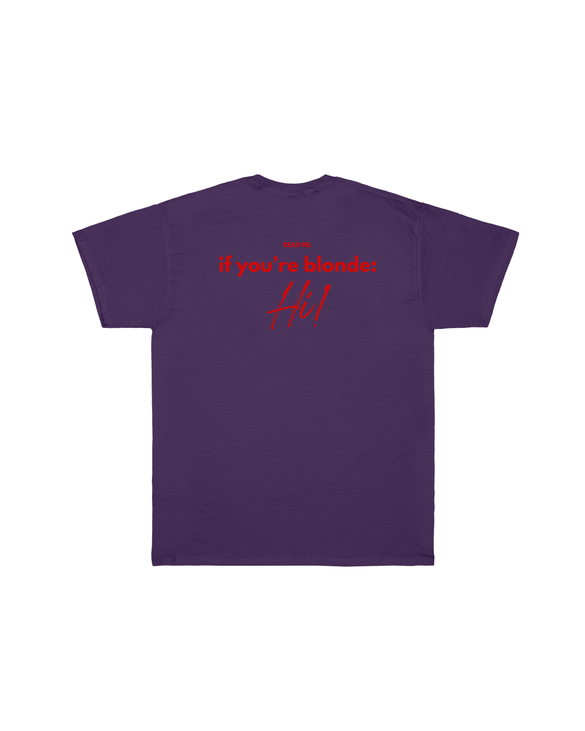 T-shirt Read Me Blond