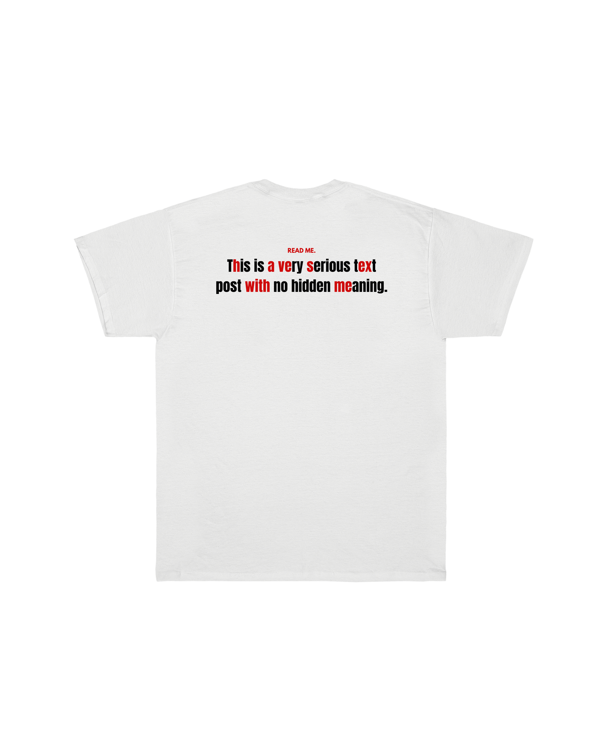 T-shirt Read Me Hidden