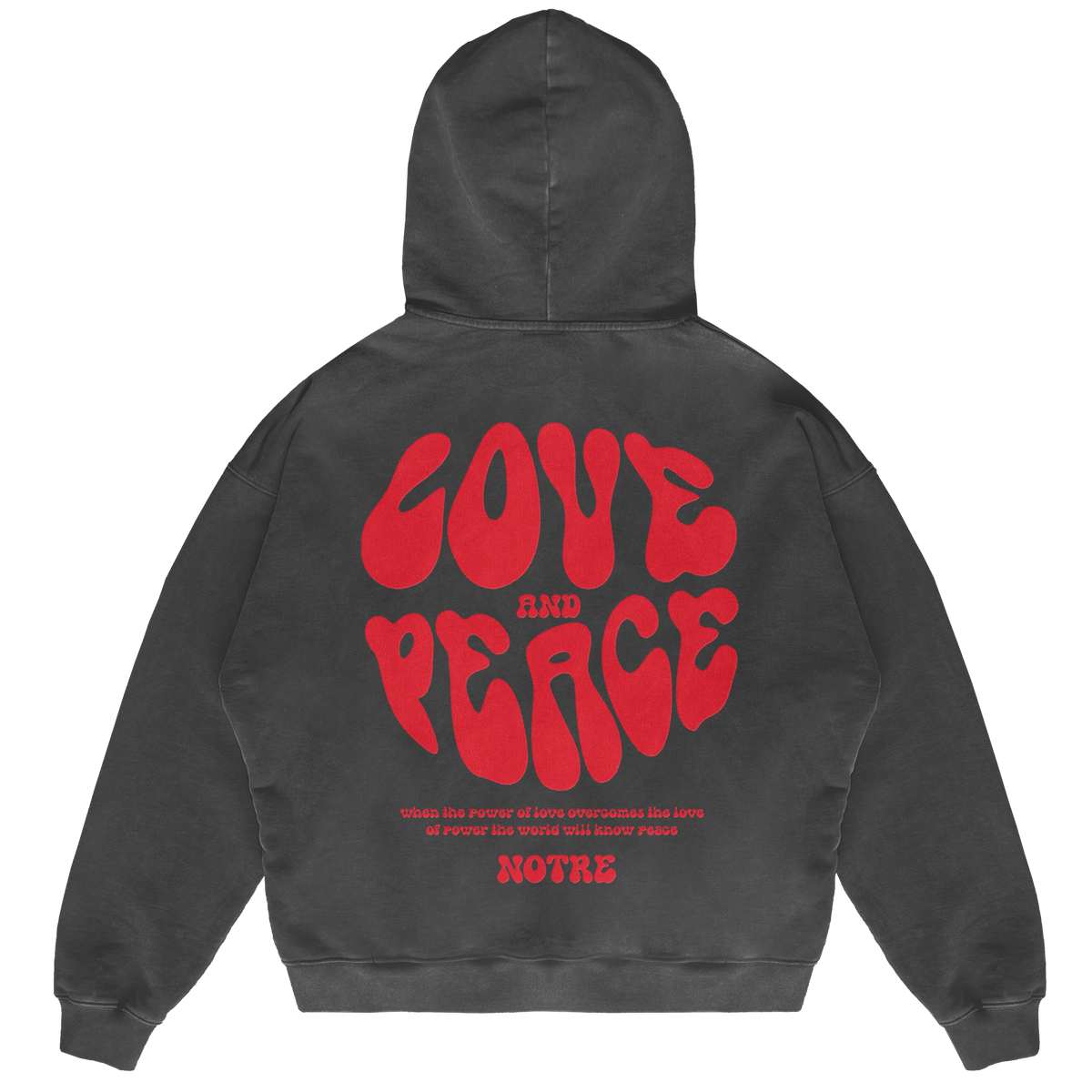 Felpa Hoodie Notre Love & Peace 24H EXPRESS SHIPMENT - not for resale