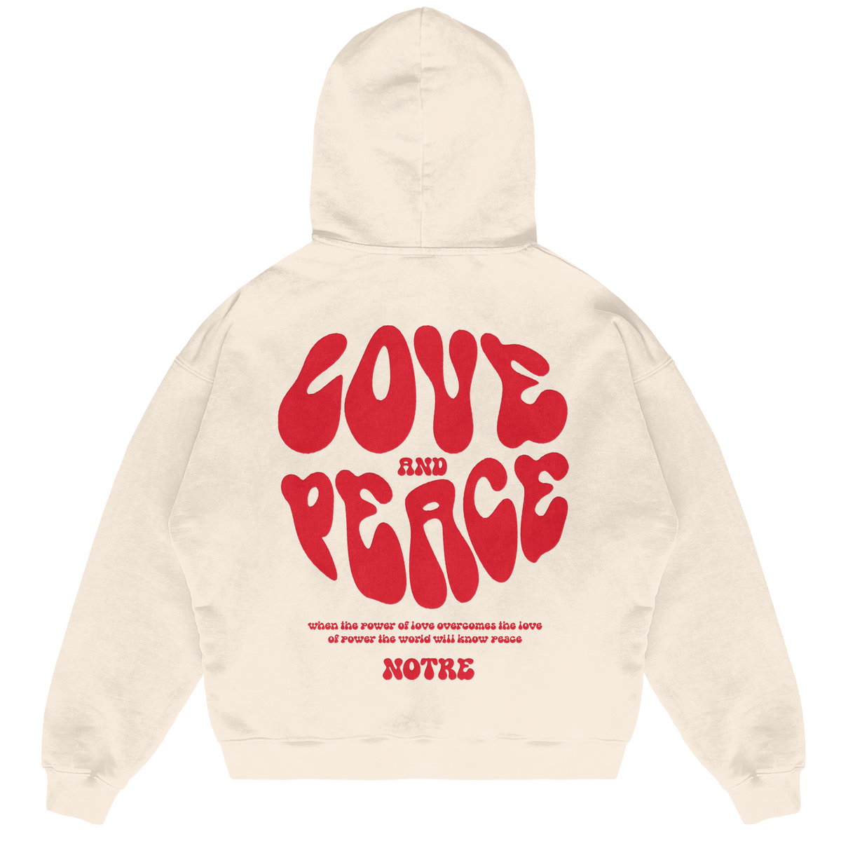 Felpa Hoodie Notre Love & Peace 24H EXPRESS SHIPMENT - not for resale
