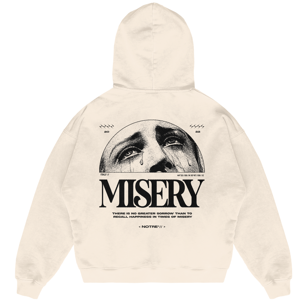 Felpa Hoodie Notre Misery 24H EXPRESS SHIPMENT - not for resale
