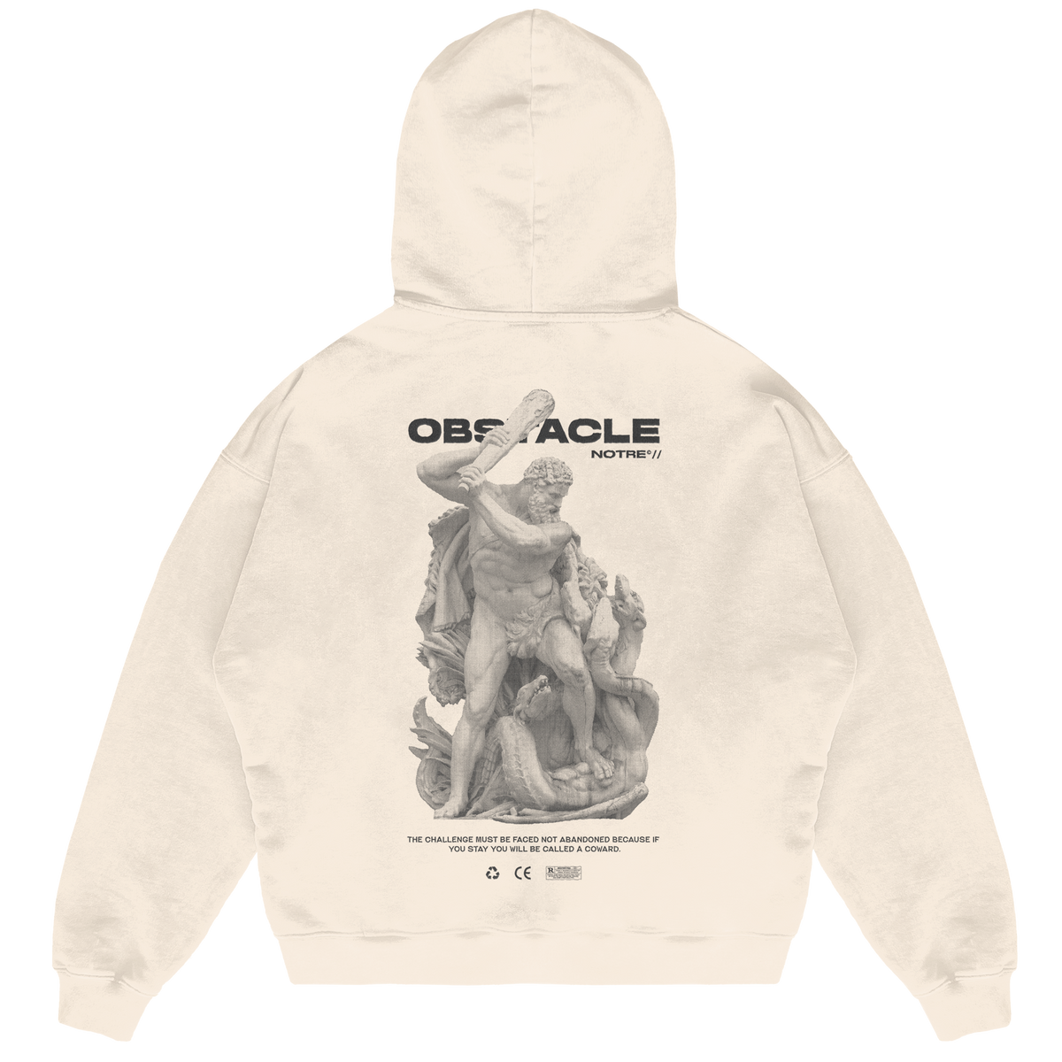 Felpa Hoodie Notre Obstacle 24H EXPRESS SHIPMENT - not for resale