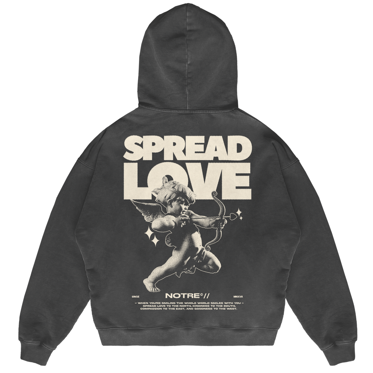 Felpa Hoodie Notre Spread Love 24H EXPRESS SHIPMENT - not for resale