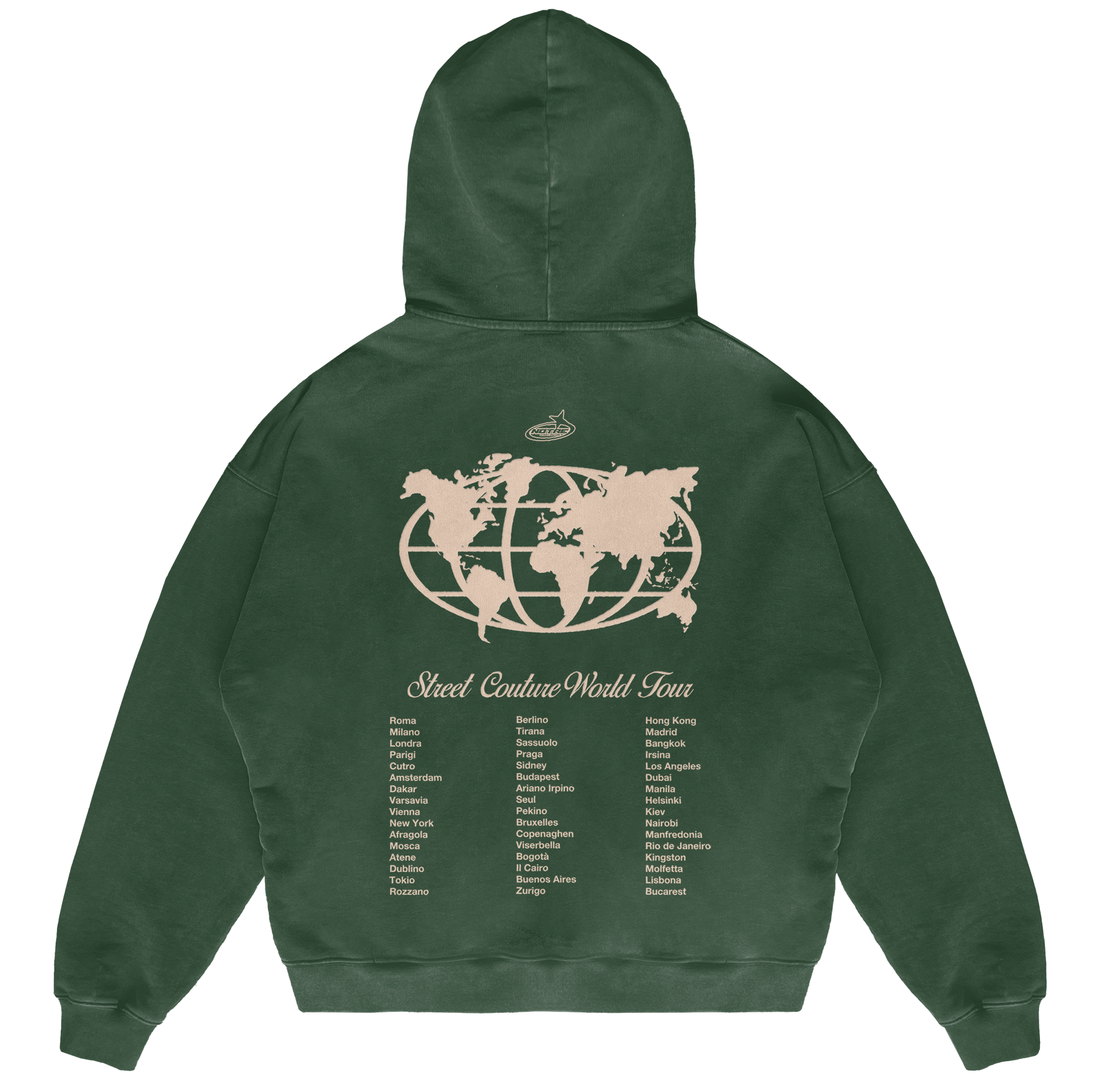 Felpa Hoodie Notre World Tour 24H EXPRESS SHIPMENT - not for resale