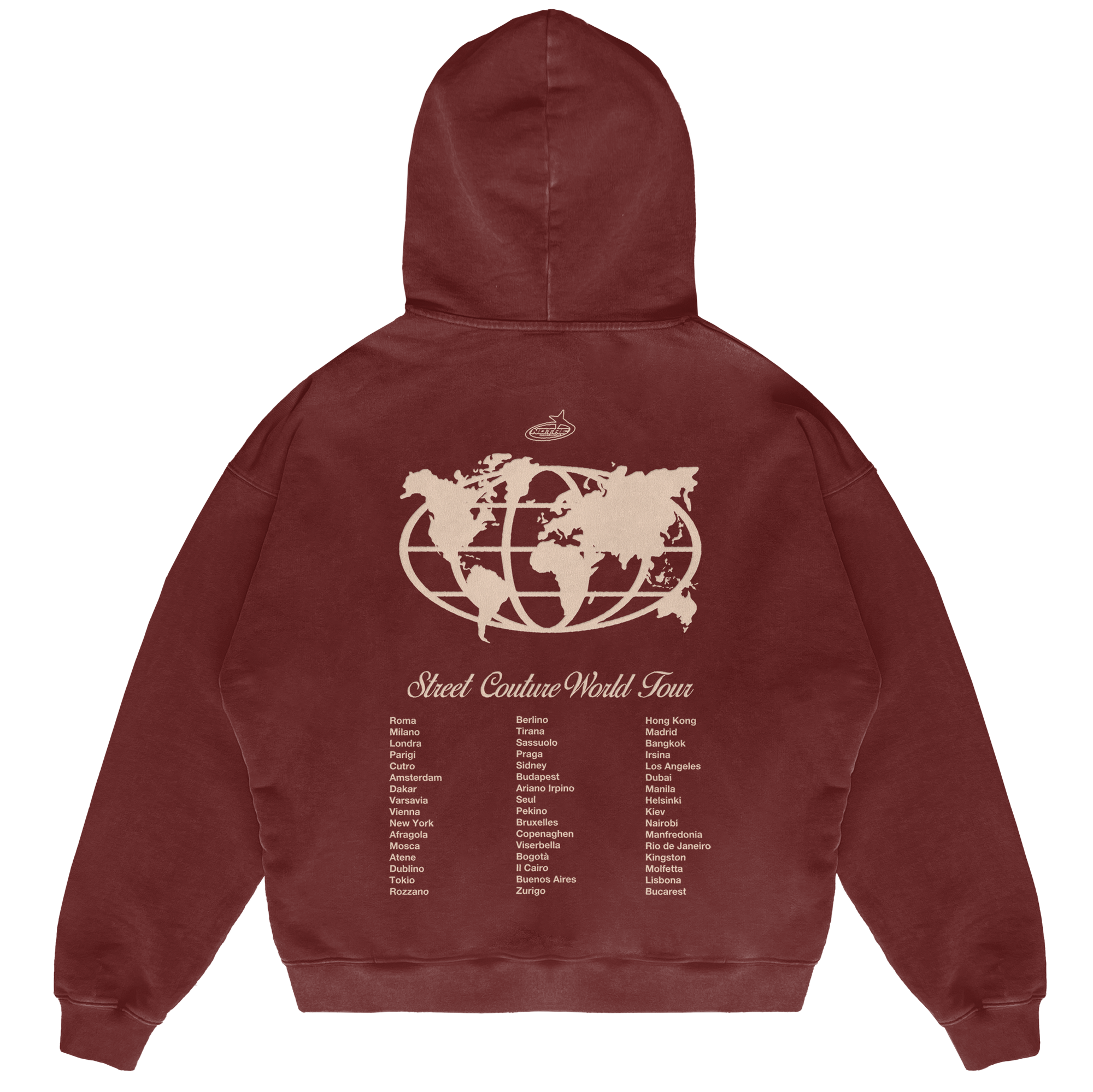 Felpa Hoodie Notre World Tour 24H EXPRESS SHIPMENT - not for resale