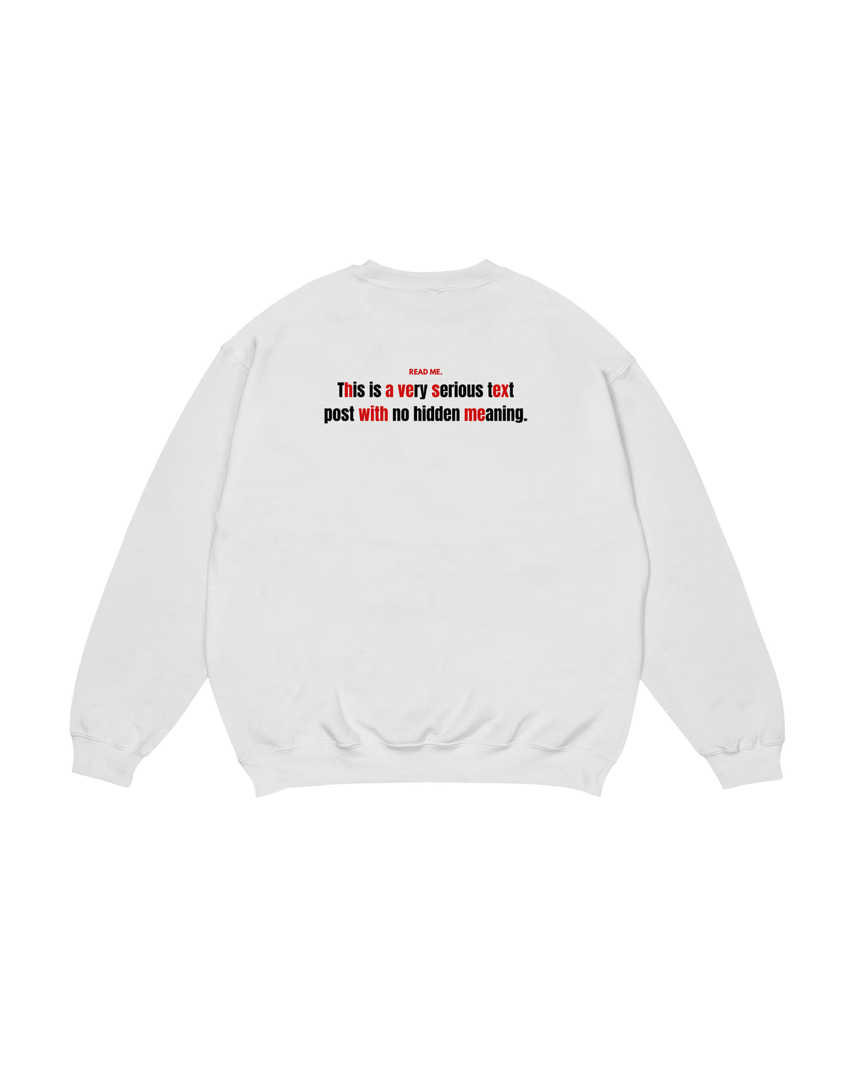 Crewneck Read Me Hidden