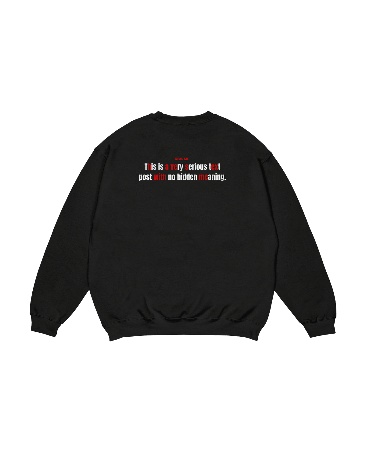 Crewneck Read Me Hidden