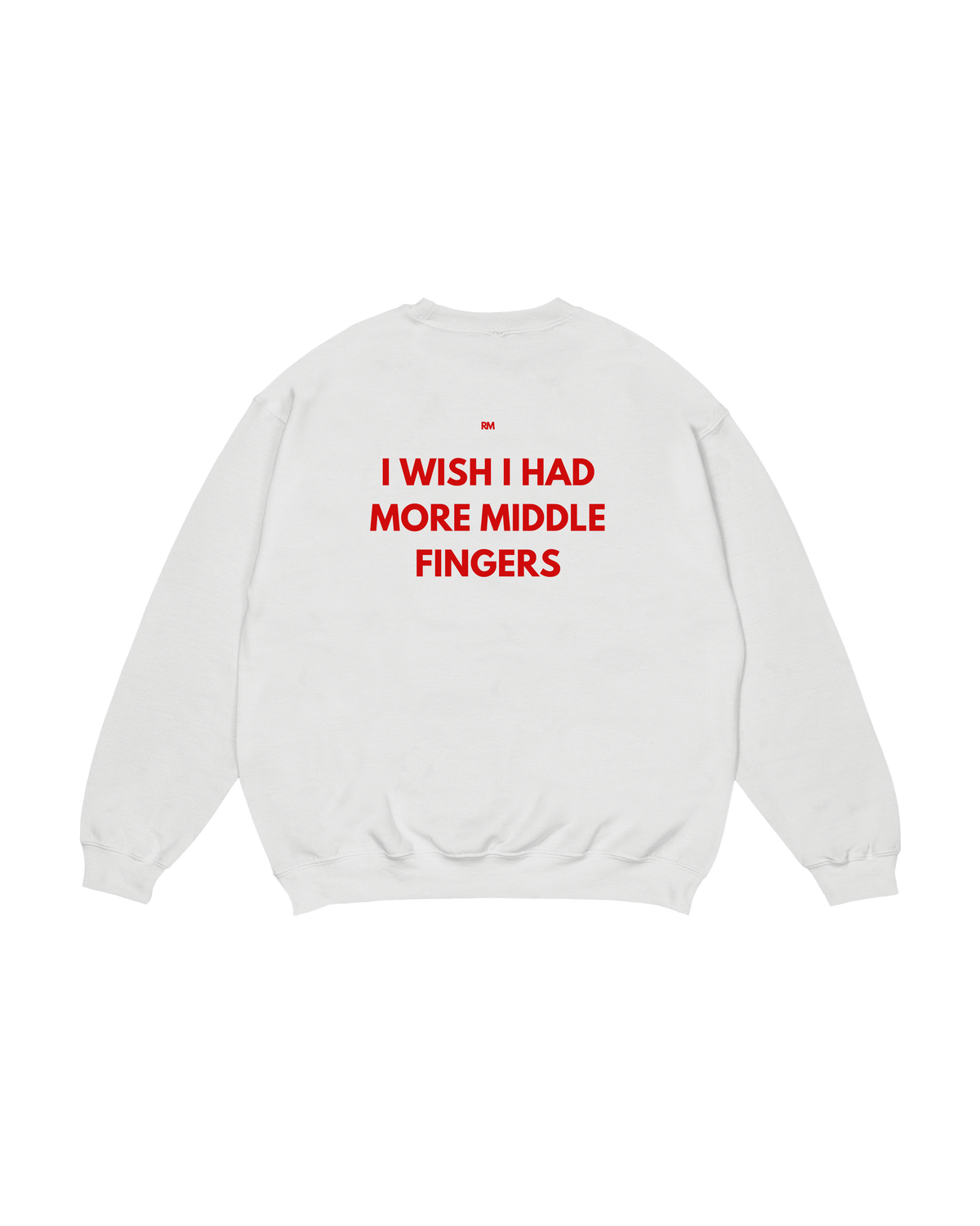 Crewneck Read Me Middle Finger