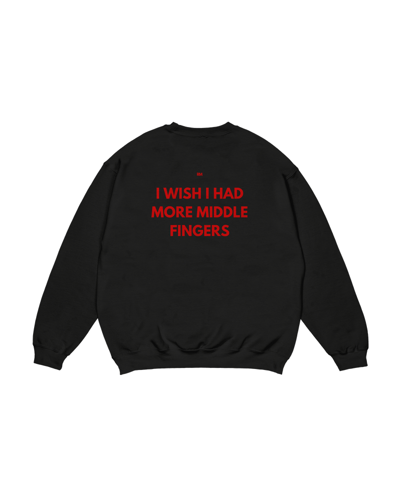 Crewneck Read Me Middle Finger