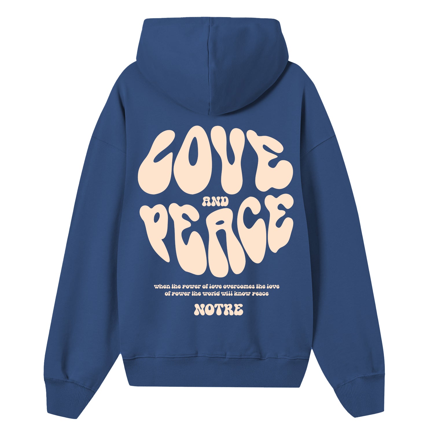 Felpa Hoodie Notre Love & Peace 323 - not for resale