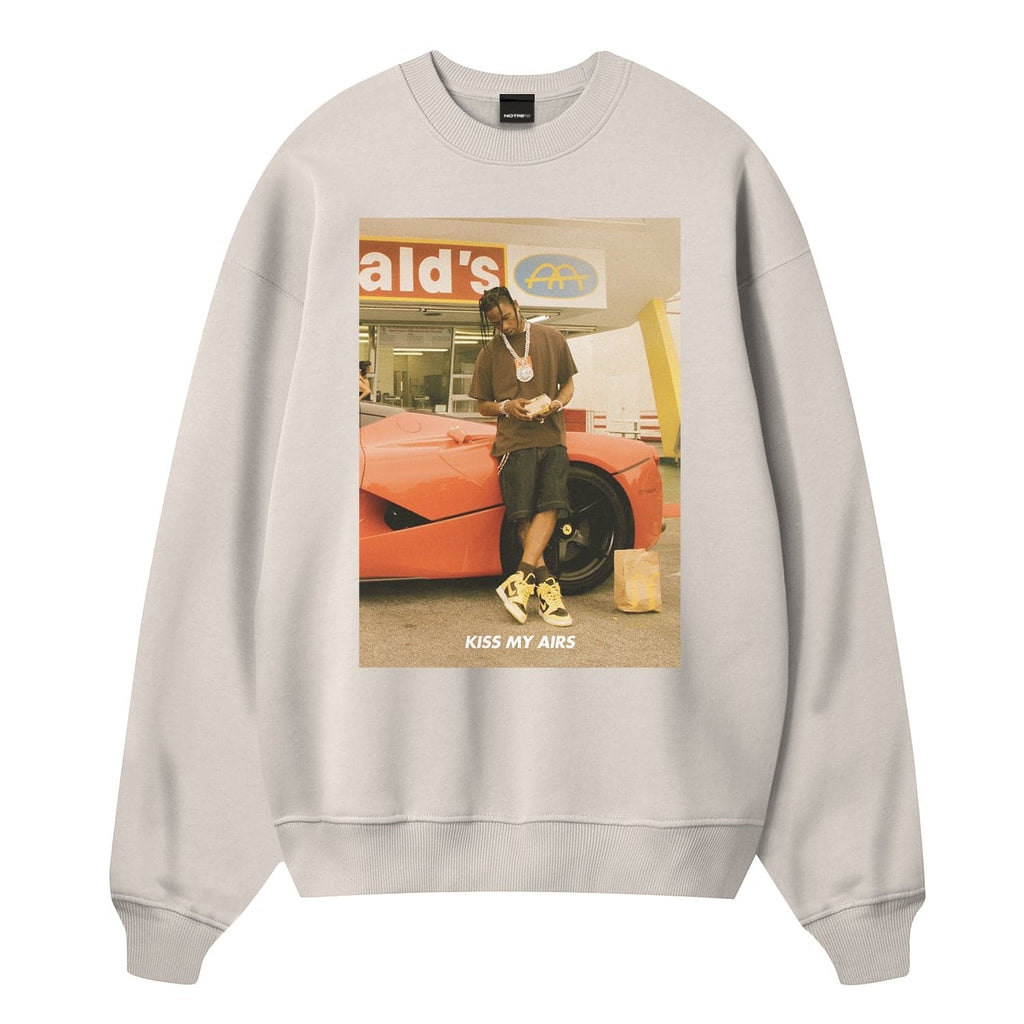 Crewneck KISS MY AIRS Iconic Travis Mc - not for resale