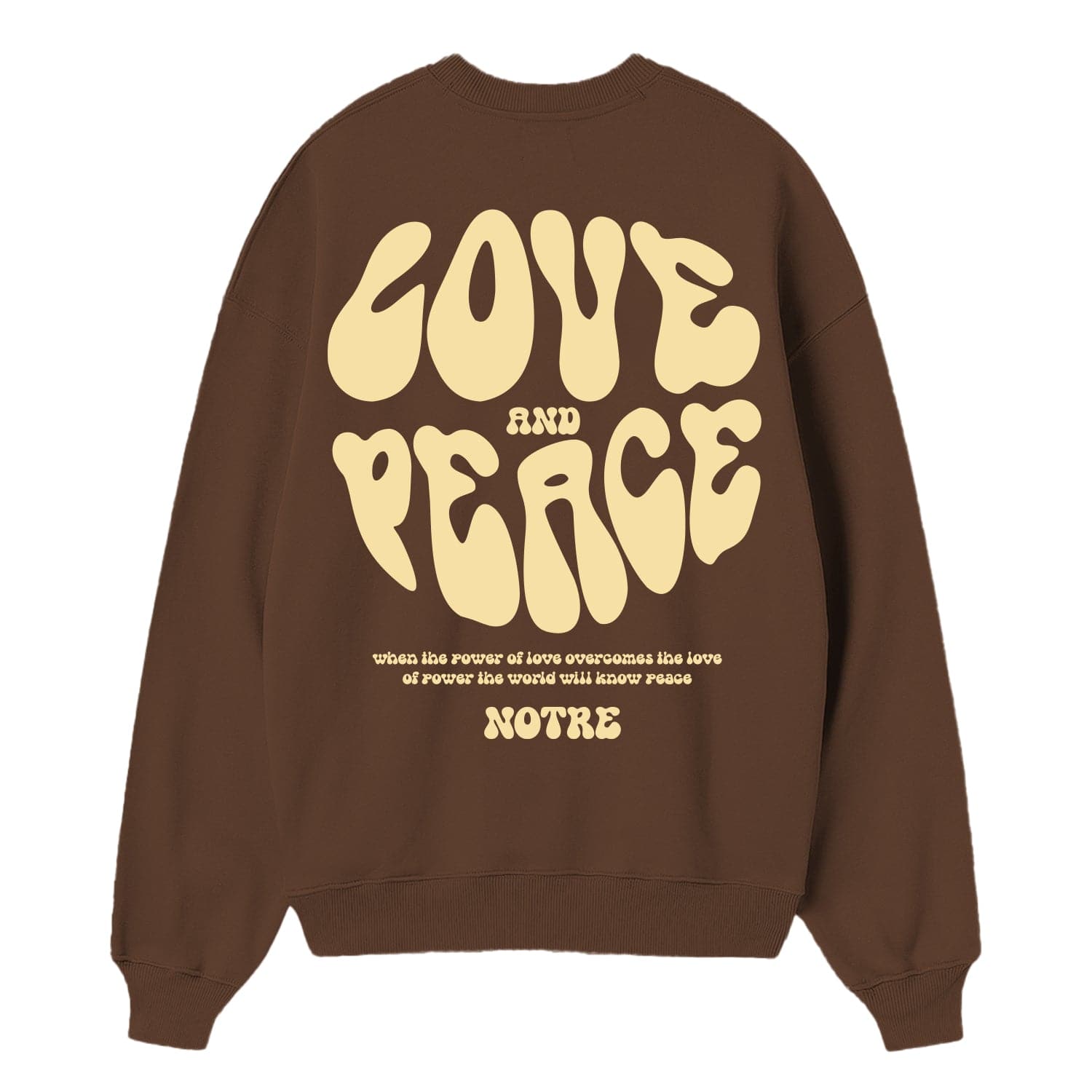 Crewneck Notre Love & Peace - not for resale