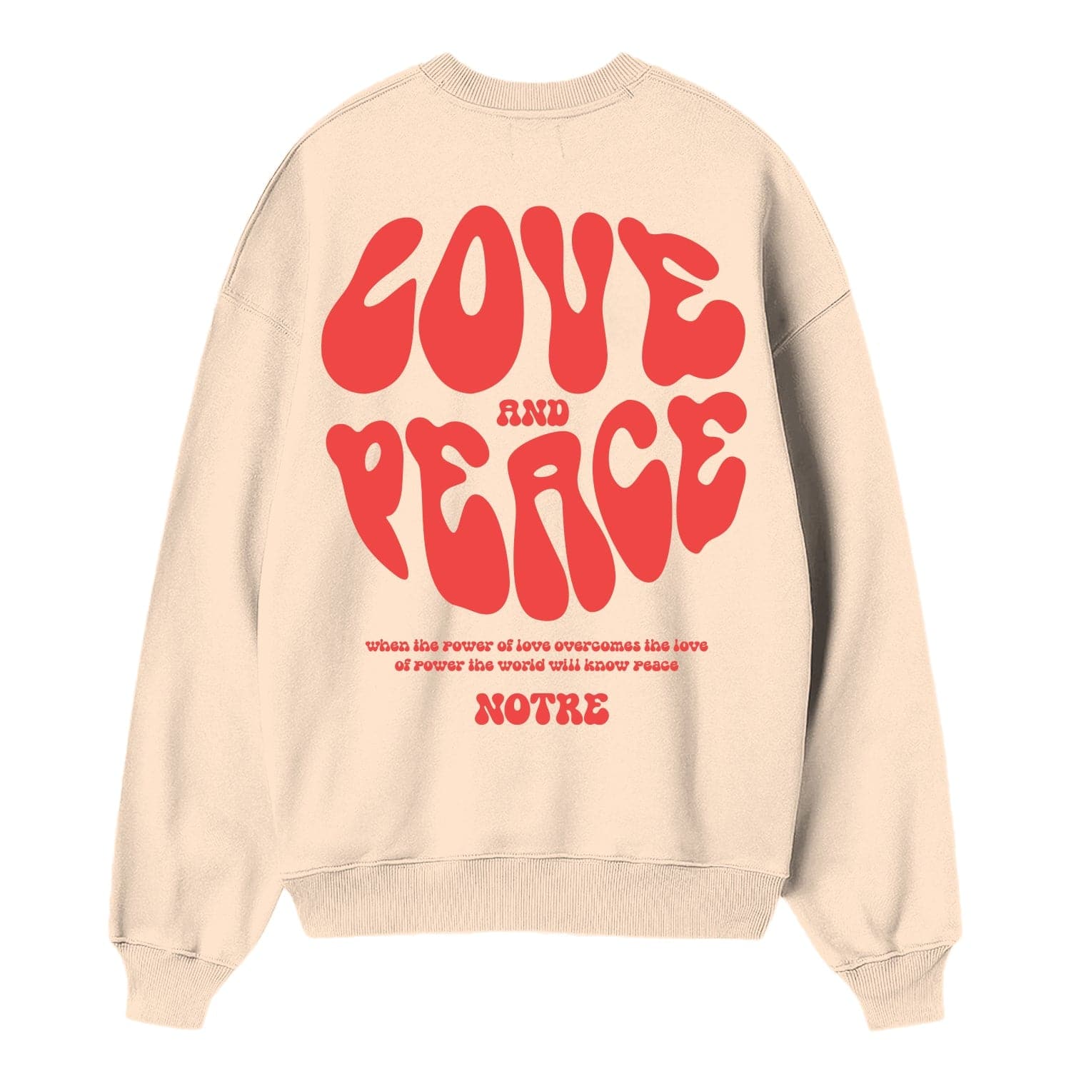 Crewneck Notre Love & Peace - not for resale