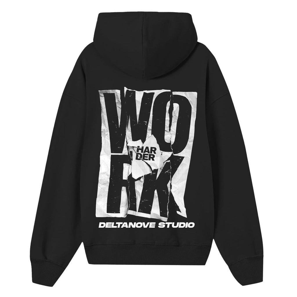 Felpa hoodie Deltanove Work Hard - not for resale