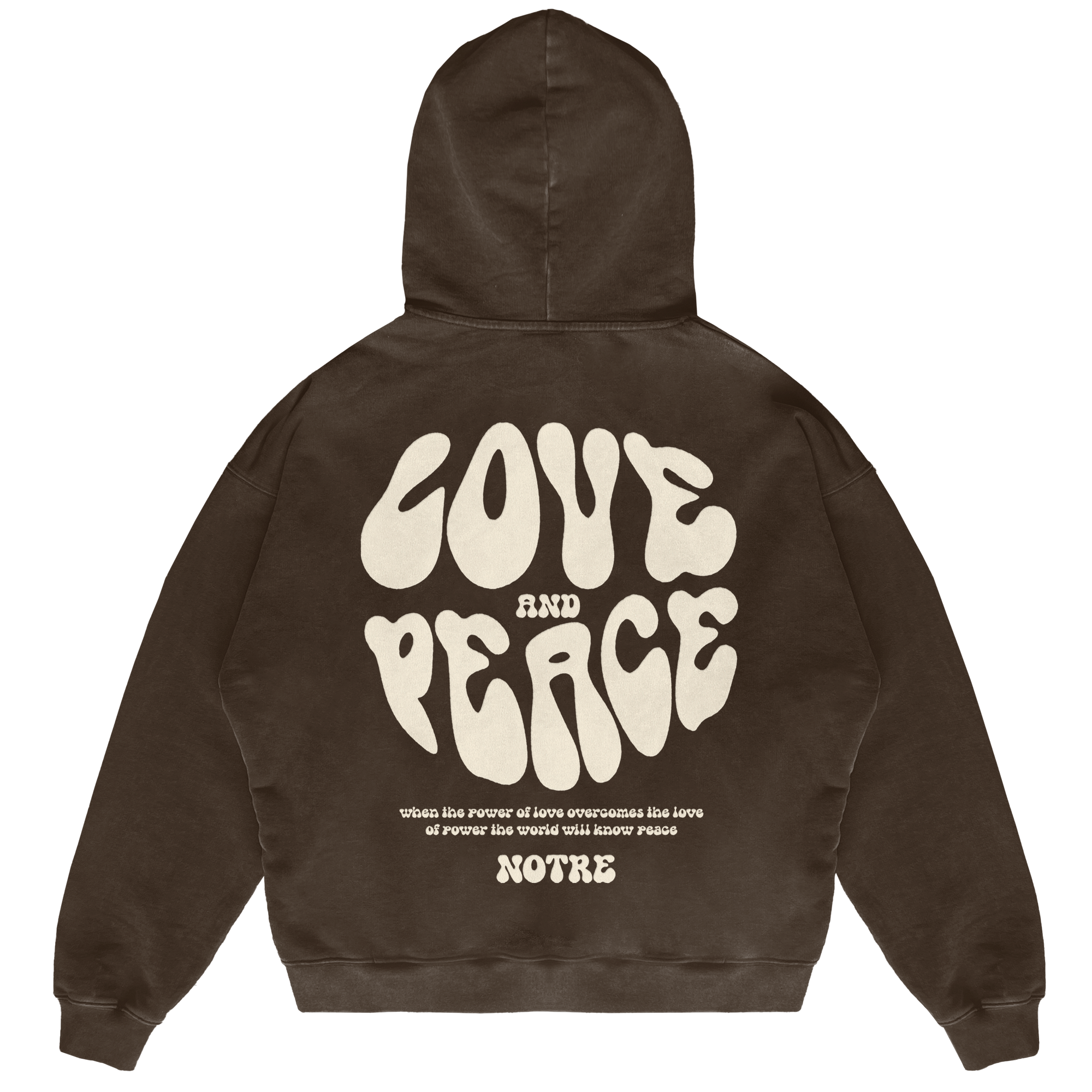 Felpa Hoodie Notre Love & Peace 2024 24H EXPRESS SHIPMENT - not for resale