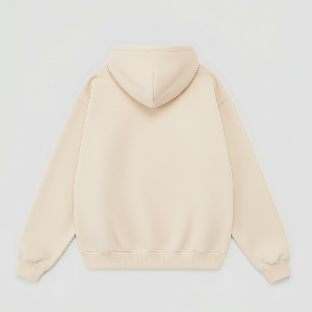 Zip Hoodie ESSENTIAL Premium 330gr WARM OFF-WHITE