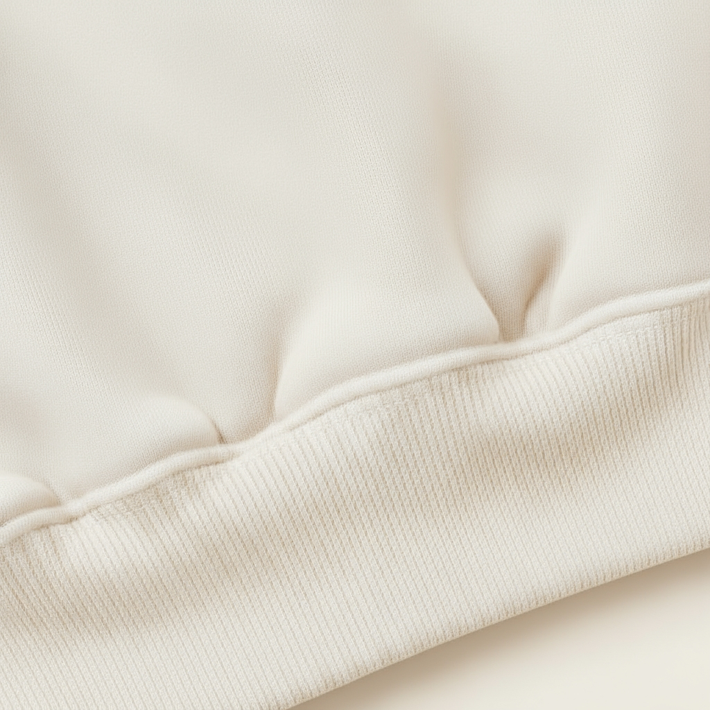 Felpa Hoodie ESSENTIAL 330grsm 100% cotone WARM OFF-WHITE