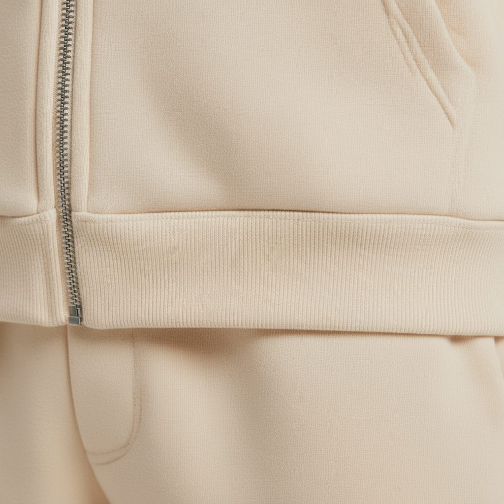 Zip Hoodie ESSENTIAL Premium 330gr WARM OFF-WHITE