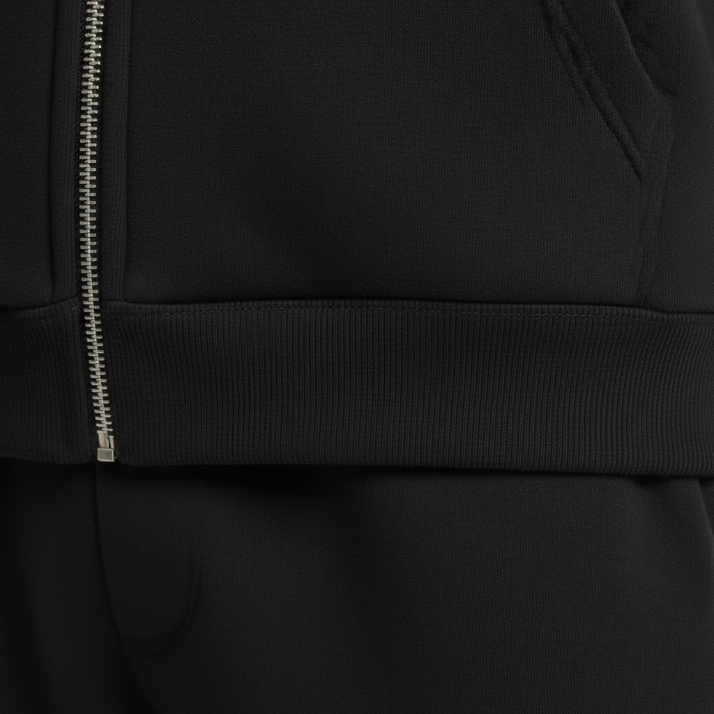 Premium ESSENTIAL Zip Hoodie 330g BLACK
