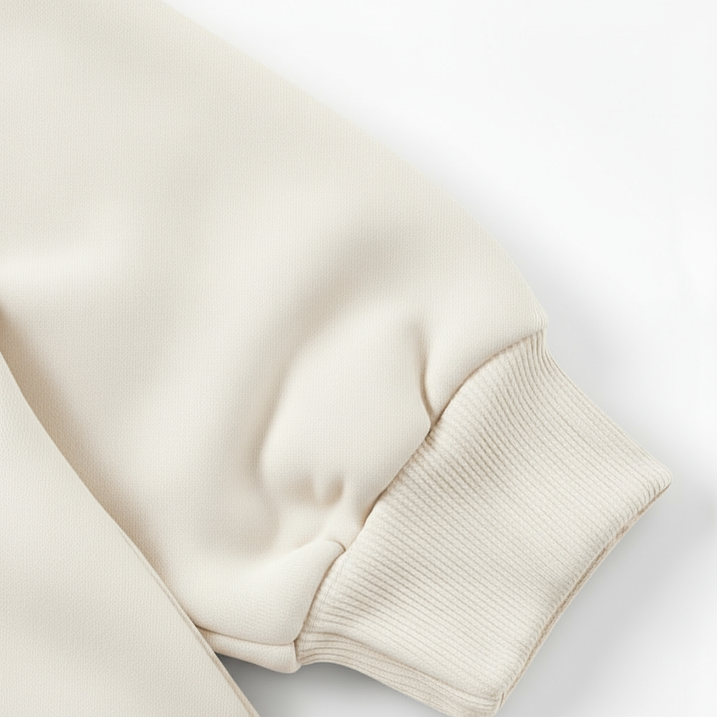 Felpa Hoodie ESSENTIAL 330grsm 100% cotone WARM OFF-WHITE