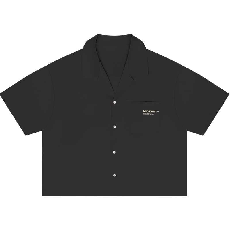 Shirt boxy fit Notre 205Gsm Black