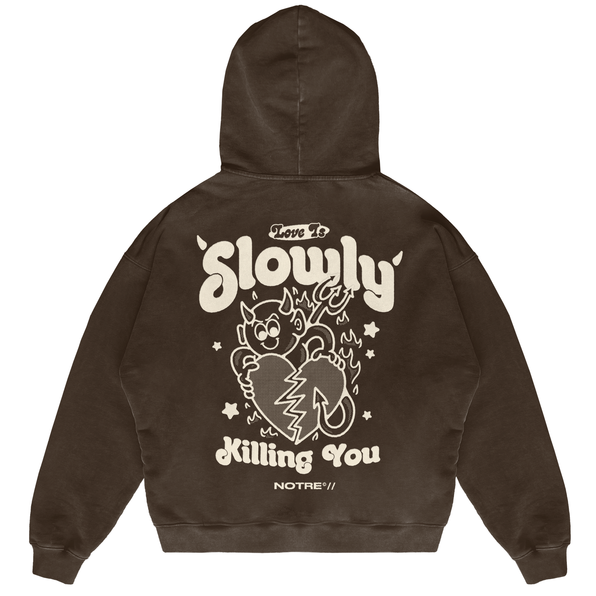 Felpa Hoodie Notre Slowly 24H EXPRESS SHIPMENT - not for resale