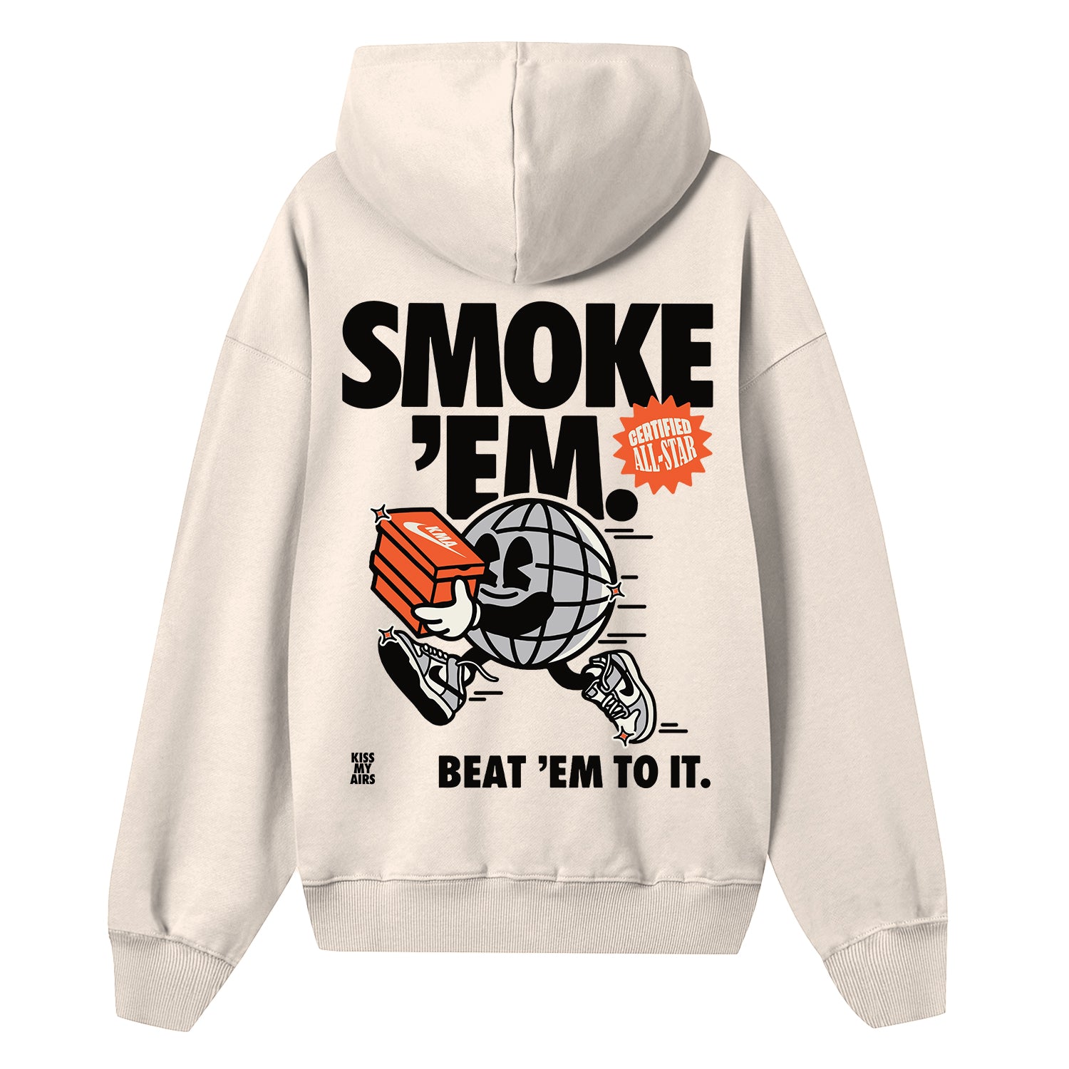 Felpa Hoodie KISS MY AIRS Smoke 'Em 24H Express Shipment - not for resale