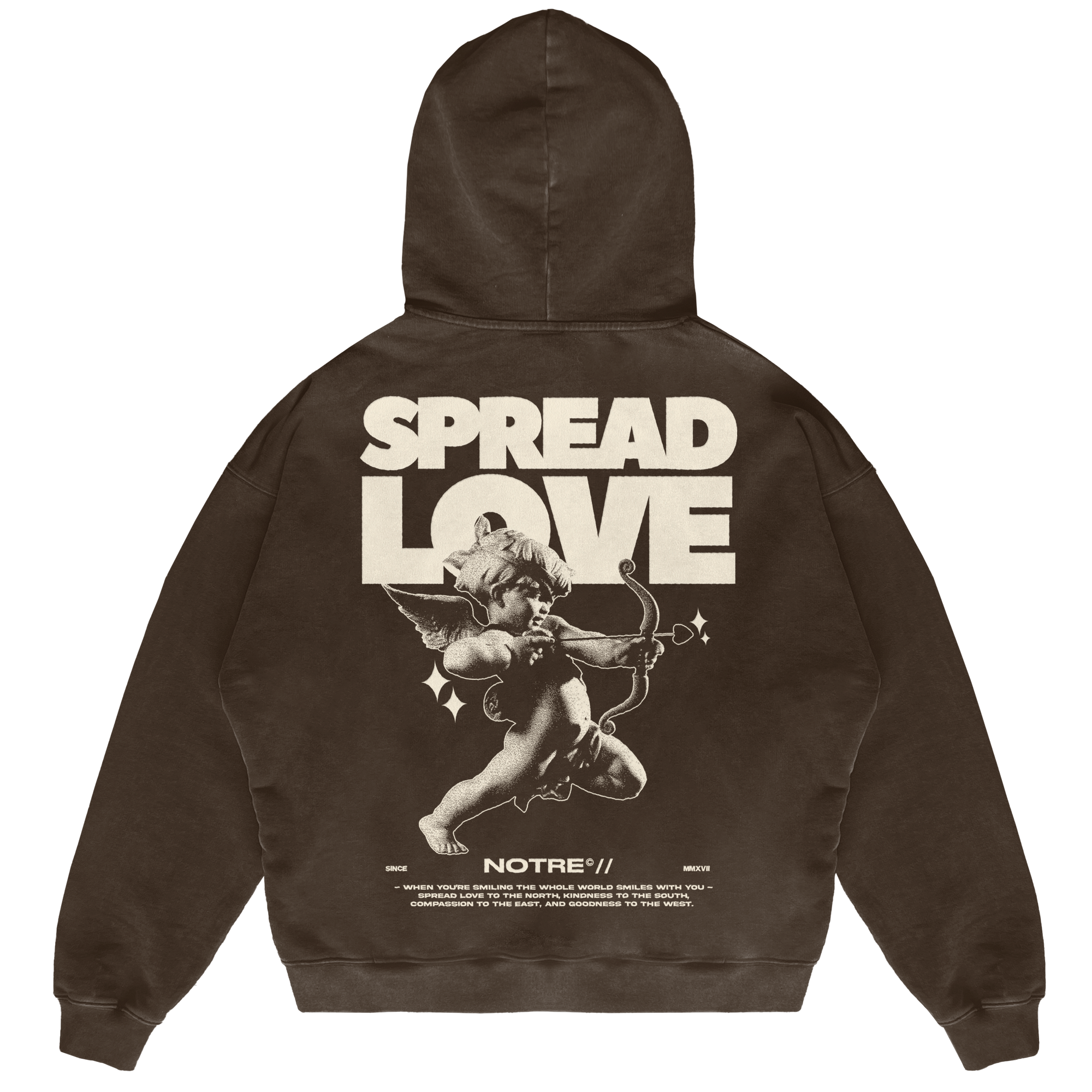 Felpa Hoodie Notre Spread Love 24H EXPRESS SHIPMENT - not for resale