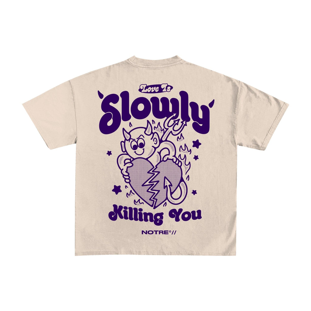 T-shirt Notre Slowly - not for resale