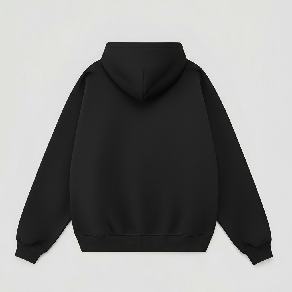 Premium ESSENTIAL Zip Hoodie 330g BLACK