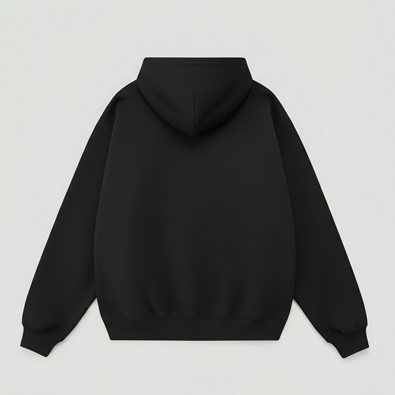 Zip Hoodie ESSENTIAL Premium 330gr BLACK